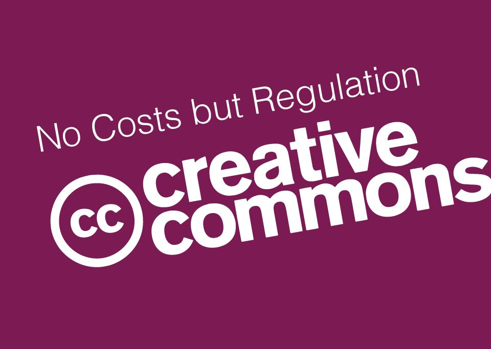 creative commons logo purple background