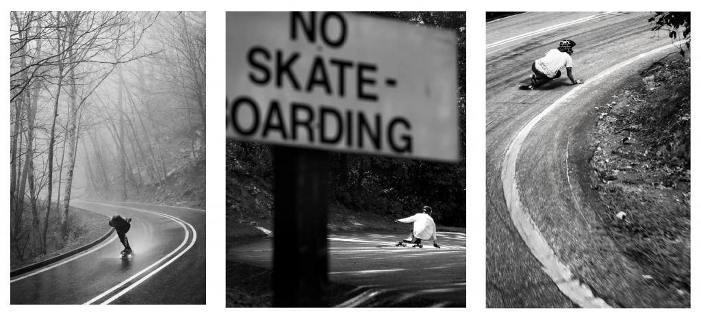 skateboarding Fotograf schwarz und weiß