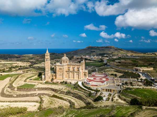 Gozo aerial landscape shot