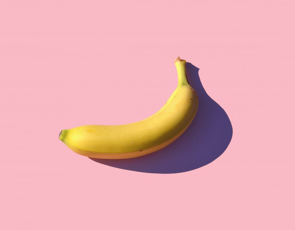 banana with pink background mike dorner