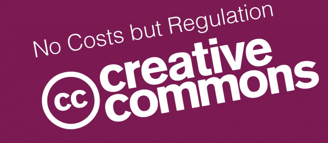 creative commons logo purple background