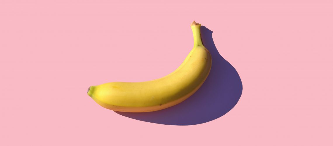 banana with pink background mike dorner